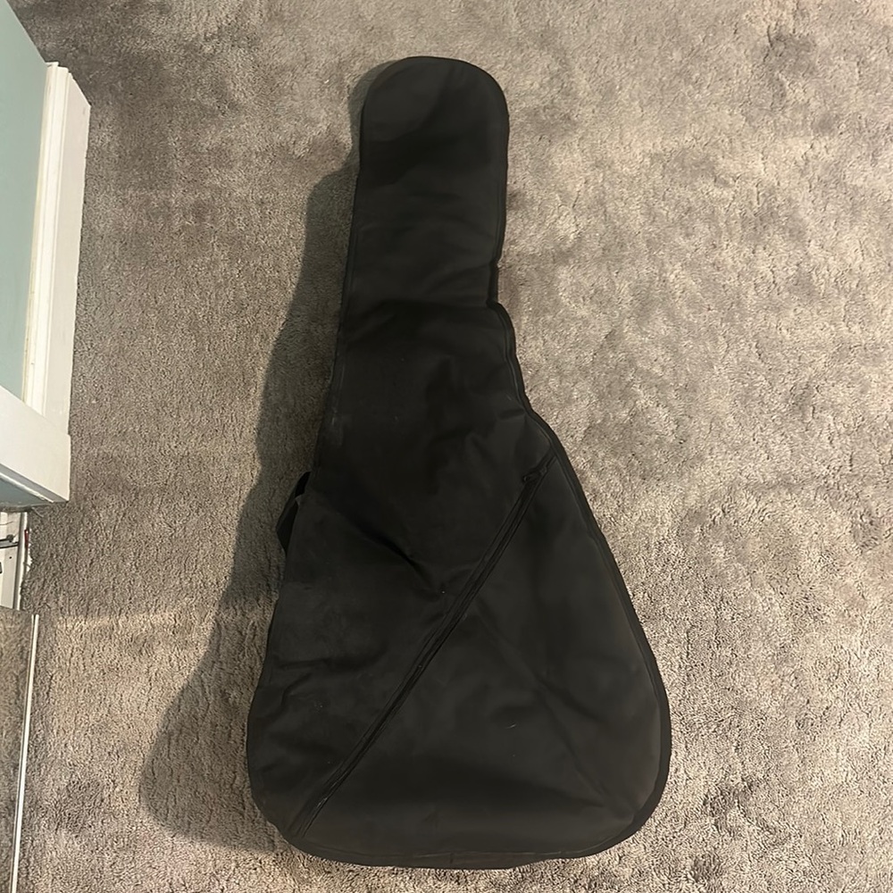 Guitar case with strap